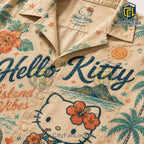 Hello Kitty Island Vibes Tropical Button Down Shirt 2026