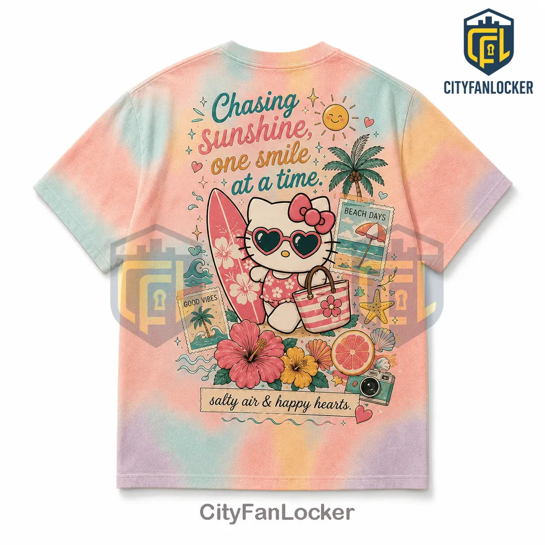 Hello Kitty Sun & Chill Tie Dye T-Shirt