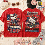 Hello Kitty x America 250 Independence Day Limited Graphic T-Shirt