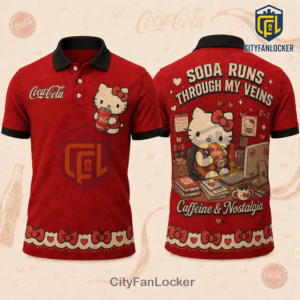 Hello Kitty x Coca-Cola Classic Collection Polo Shirt