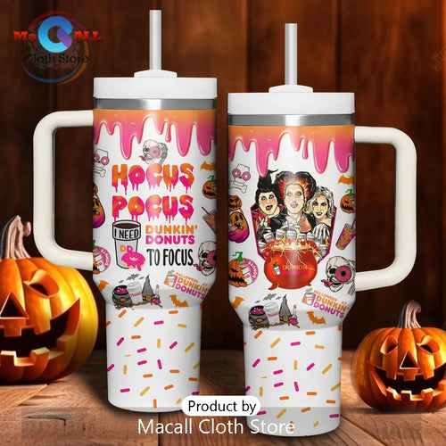 Hocus Pocus Dunkin Donuts Halloween 40oz Tumbler