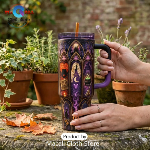 Hocus Pocus Gothic Witch 40oz Travel Tumbler