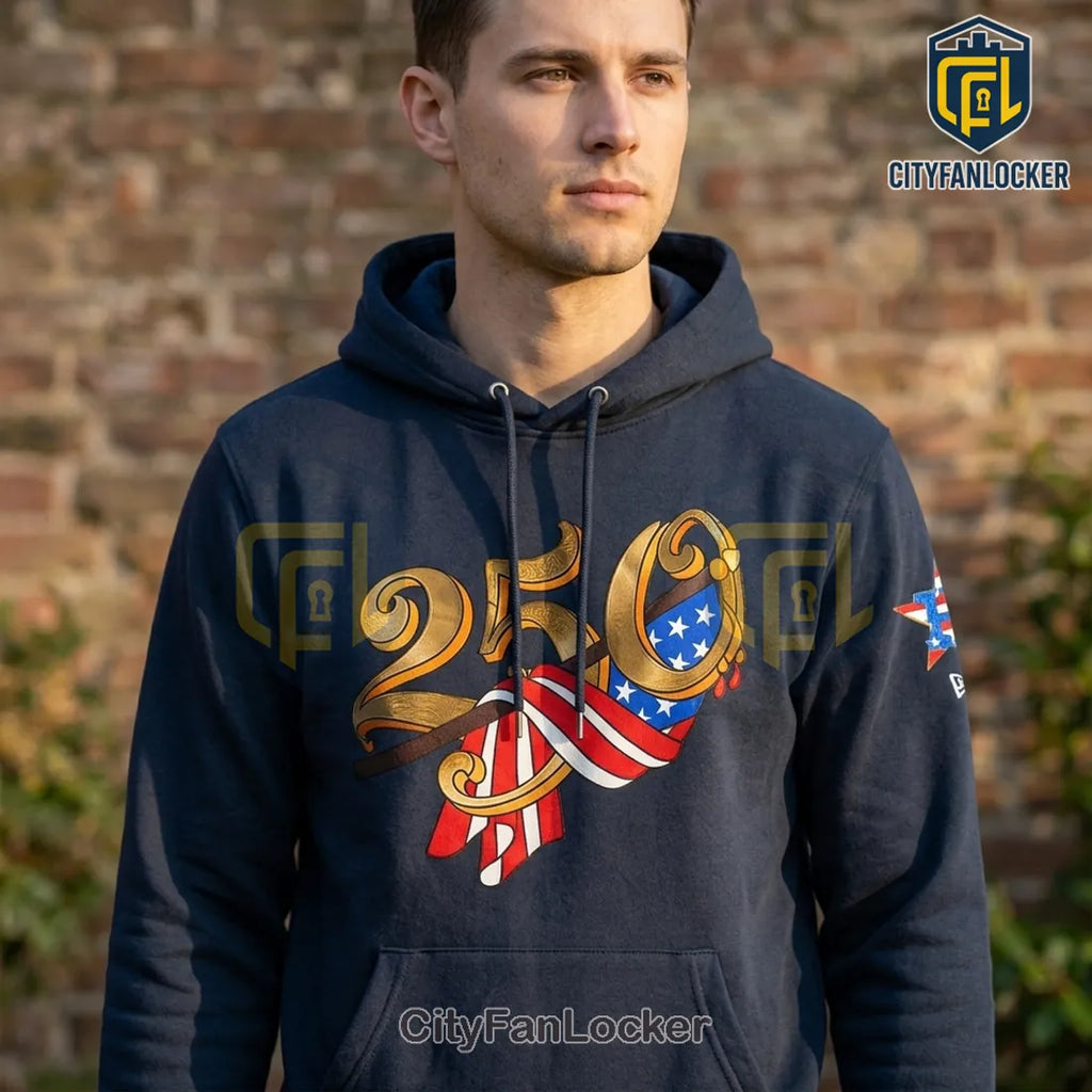 Houston Astros Celebrating America 250th Anniversary Pullover Hoodie