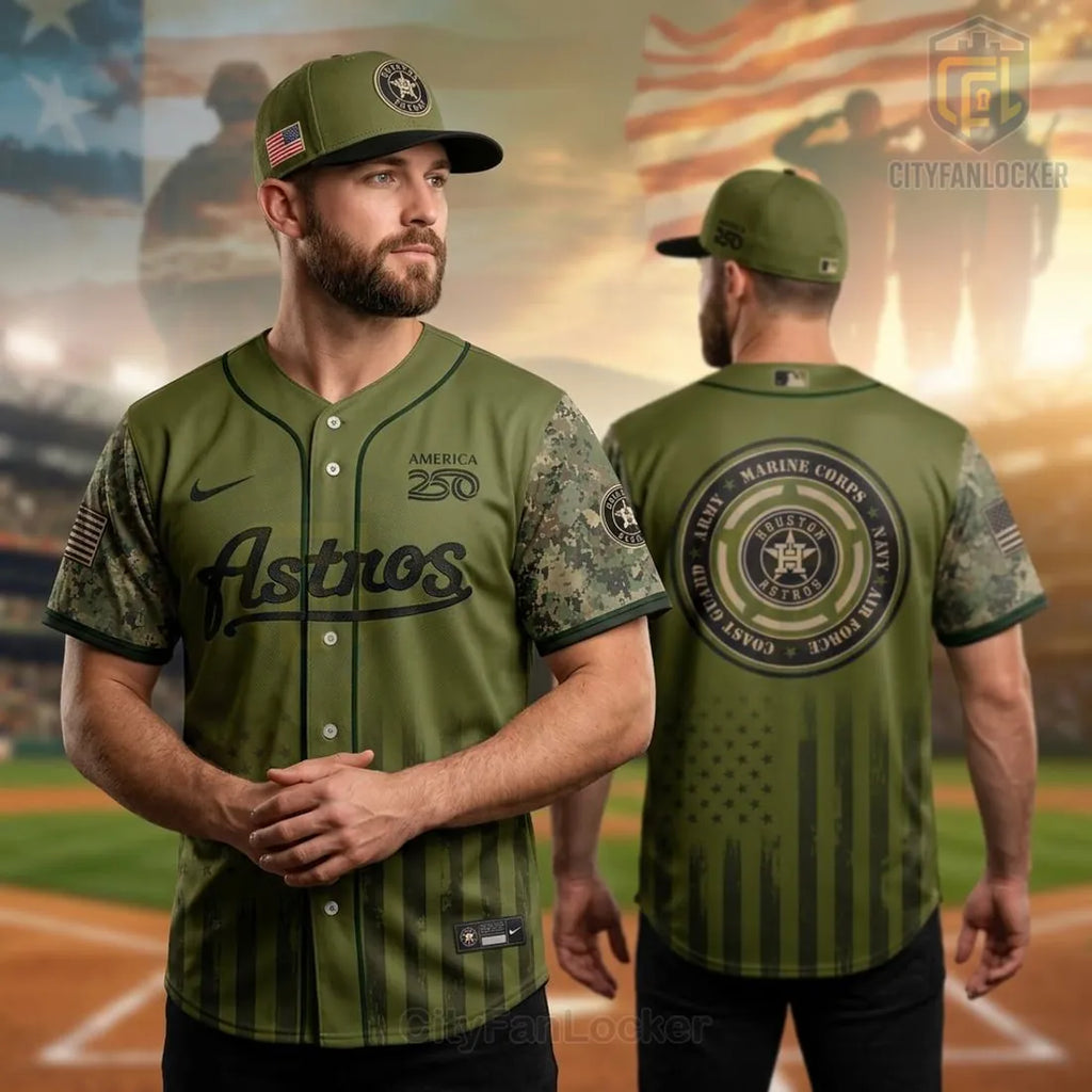 Houston Astros Military Appreciation America 250 Edition 2026 Baseball Jersey