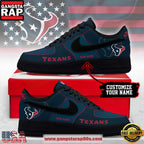 Houston Texans New 2026 Version NFL Custom Air Force 1 Running Sneakers Shoes