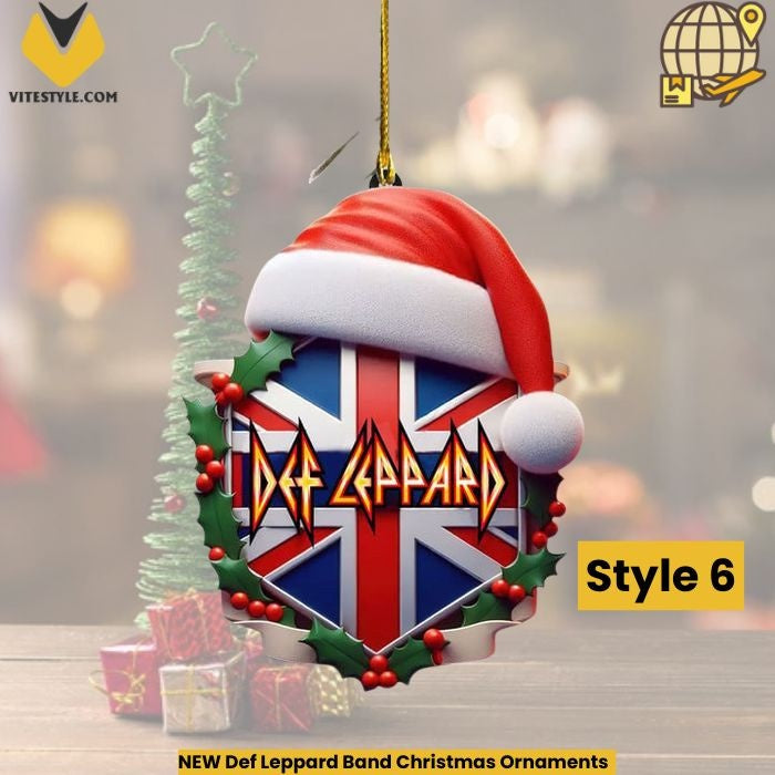 NEW Def Leppard Band Christmas Ornaments