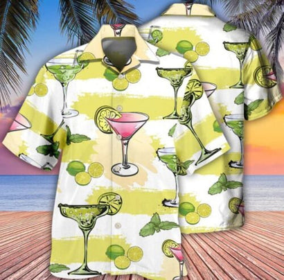 Cocktail Margarita Summer Party Hawaiian Shirt, Hawaii Shirt, Casual Shirt, Short Sleeves Shirt, Beach Shirt, Summer Trip