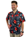Marines Semper Fi Hawaiian Shirt Black