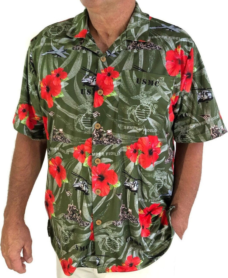 Marines Semper Fi Hawaiian Shirt Made In USA