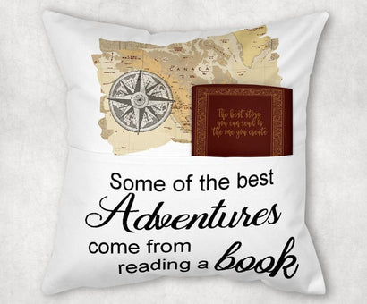 Adventures with Books Pocket Pillow