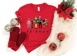 Christmas Movie Watching Shirt, Christmas Friends Shirt, Christmas Movie Friends, Funny Christmas Shirts
