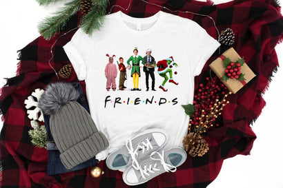 Christmas Movie Watching Shirt, Christmas Friends Shirt, Christmas Movie Friends, Funny Christmas Shirts