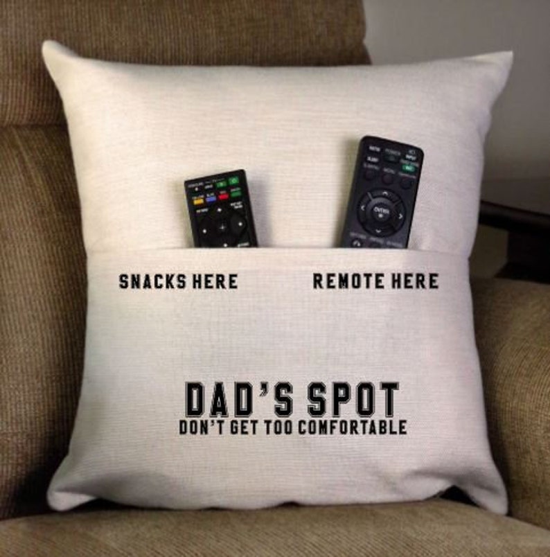This is MY SPOT Pillow Cover - Pocket Pillow for remote