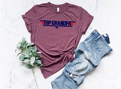 Top Grandpa Tee Shirt, Happy Fathers Day Tee Shirt, Fathers Day Gift, Gift for Best Grandpa, Number One Grandpa, Daddy Shirt,Best Dad Shirt