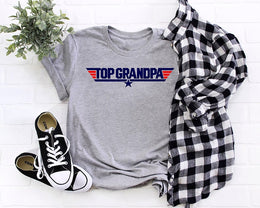 Top Grandpa Tee Shirt, Happy Fathers Day Tee Shirt, Fathers Day Gift, Gift for Best Grandpa, Number One Grandpa, Daddy Shirt,Best Dad Shirt
