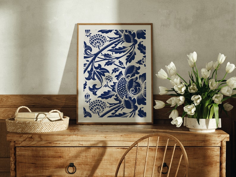 Wood Frame Mockup in Living Room Interior,Poster Mockup,Vintage Mockup