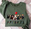 Horror Characters Friends Sweatshirt, Halloween Horror Characters Shirt, Friends Halloween Shirt, Horror Movie Characters Shirt, Halloween