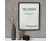 Ready Made Picture Frame Black Flat Moulding Plexi Glass Free Shipping