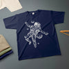 Astronauts T-Shirt Various Sizes & Colours Ink Drawing Tee