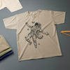 Astronauts T-Shirt Various Sizes & Colours Ink Drawing Tee