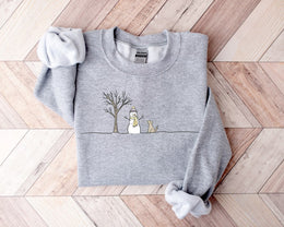Christmas Snowman Sweatshirt, Christmas Sweatshirt, Snowman Shirt, Snowman T-Shirt, Christmas Crewneck, Christmas Shirts for Women
