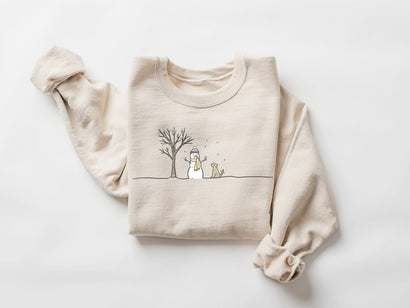 Christmas Snowman Sweatshirt, Christmas Sweatshirt, Snowman Shirt, Snowman T-Shirt, Christmas Crewneck, Christmas Shirts for Women