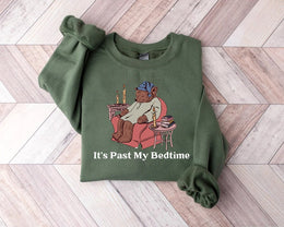 It's Past My Bedtime Shirt, Funny Sleppy Bear Sweater, Funny Bear Meme Shirt, Trendy Unisex Shirt