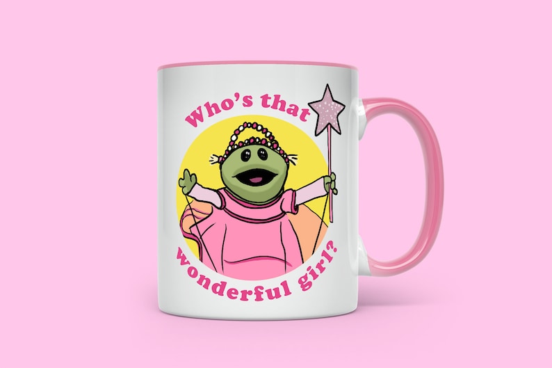 Who's That Wonderful Girl? Mug, Printed Design Cup, Funny Geek TV Show Gifts, Nanalan Inspired, Ceramic Mugs Birthday Gifts, Valentines Day