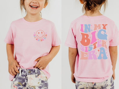 In My Big Sister Era Shirt, Big Sister Shirt, Toddler Shirt, Retro Kids Shirt, Youth Tee, Gifts for Kids, Smiley Face Tee, Gift for Girls