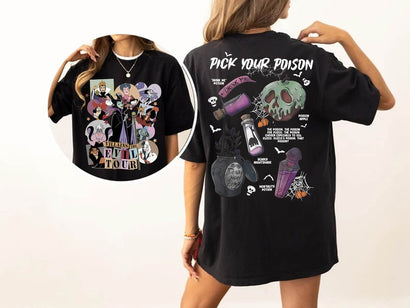 Villains The Evil Tour T-Shirt, Halloween Evil Queen Shirt, Maleficent Tee, Disneyland Girl Trip Shirt, Halloween Witch Shirt