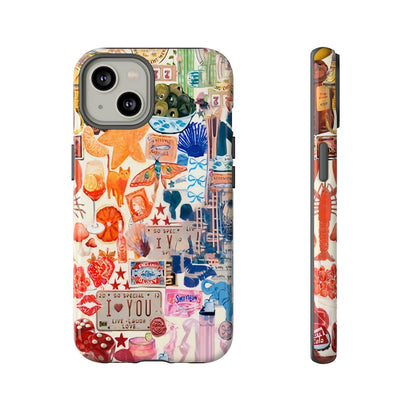 Vintage Summer Phone Case | Collage Phone Case | European Summer Collage Phone Case