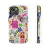 Coquette Martini Collage Phone Case, Cocktail Phone Case, Y2K Aesthetic, iPhone 15 14 13 12 11 Pro Max 8 Plus X, Samsung Galaxy S23 S22 S20