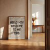 Hi MTV, Welcome to My Crib Print - Retro Newspaper Poster