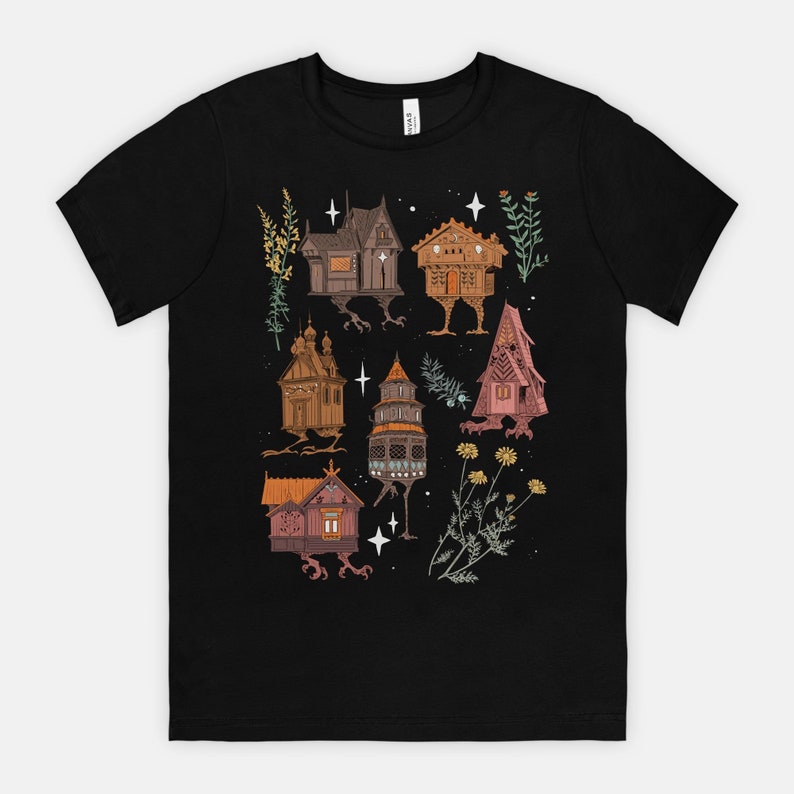 Baba Yaga Houses Black Shirt