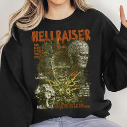 Vintage Hellraiser Pinhead Halloween Shirt, Retro Horror Movie Graphic T-Shirt, Hellraiser Shirt, Halloween Shirt, Horror Movie Killer Gift