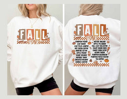 Retro Fall Tour Two Sides Shirts, Fall Vibes 2-Sides Sweatshirt, Autumn Leaves Pumpkin Hoodies,Pumpkin Gardening TShirt, Fall Vibes Only Tee