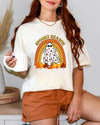 Halloween Shirt, Spooky Season Shirt, Cute Ghost Shirt, Fall Rainbow Shirt, Autumn Shirt, Halloween Women's Shirt