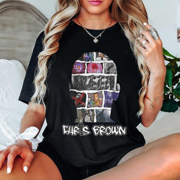 Chris Brown Vintage 90S Shirt, Bootleg Music Art All Albums Tour 2024 Concert Tickets Y2k Graphic Tee For Fan, Music Merch