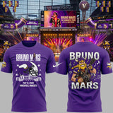 Bruno Mars x Minnesota Vikings - The Romantic Tour T-Shirt