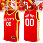 Houston Rockets Clutch City Jersey - Red
