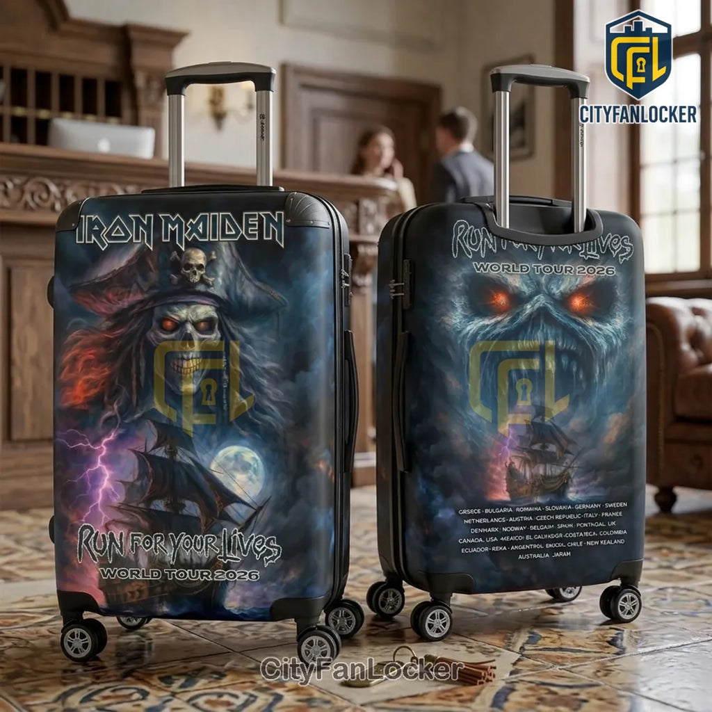 Iron Maiden 2026 Run For Your Lives World Tour Luggage Cover