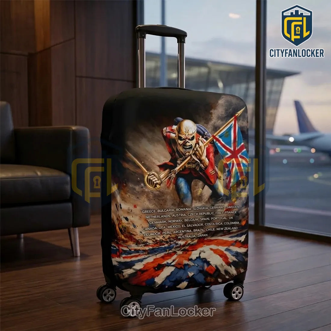Iron Maiden Run For Your Lives 2026 Luggage Cover