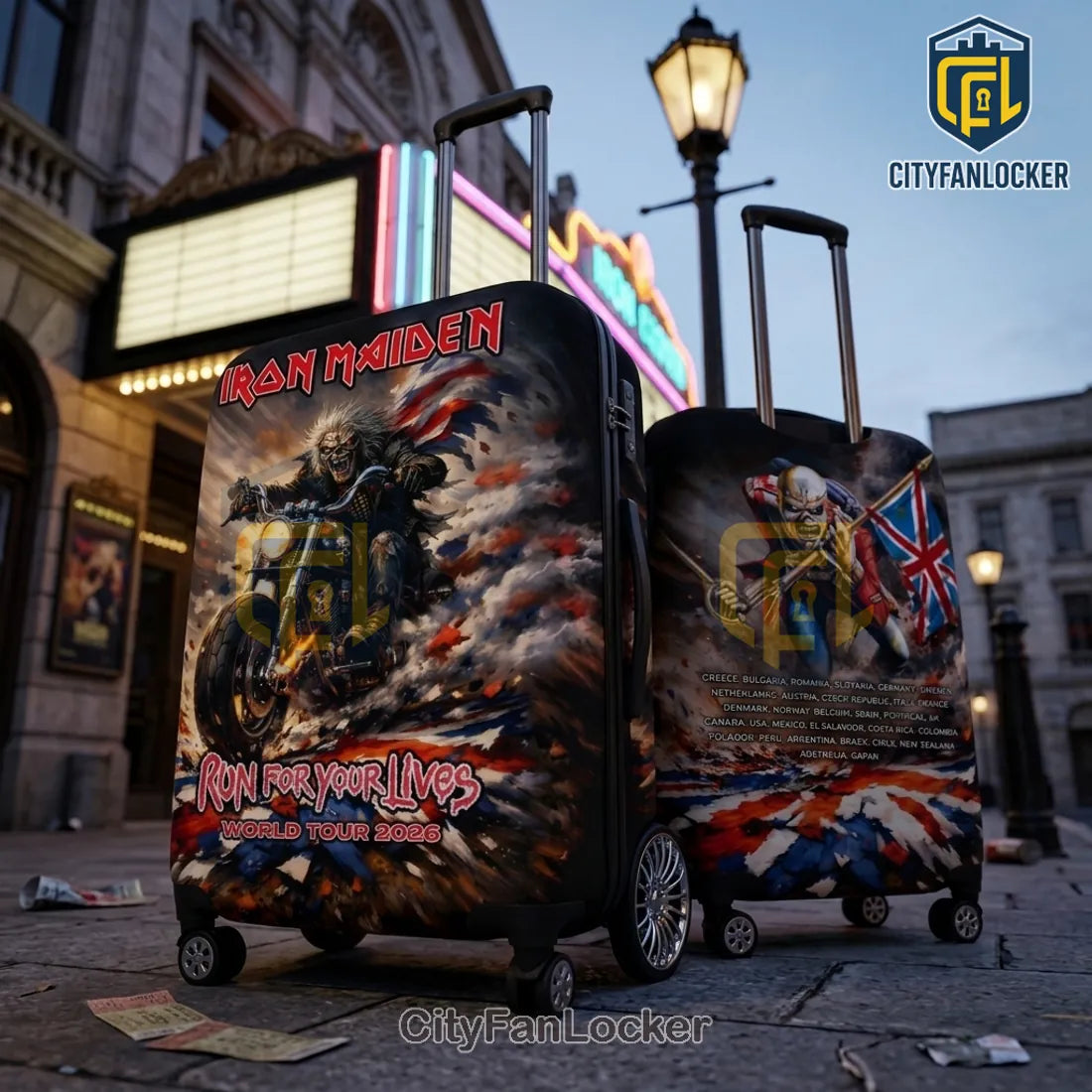 Iron Maiden Run For Your Lives 2026 Luggage Cover