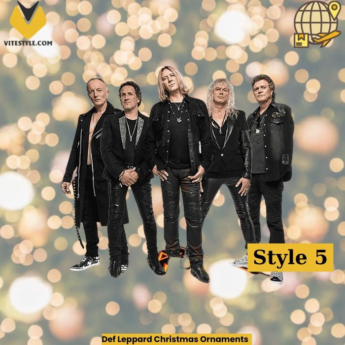 Def Leppard Christmas Ornaments