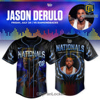 Jason Derulo Washington Nationals Concert Black Baseball Jersey