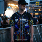Jason Derulo Washington Nationals Concert Black Baseball Jersey