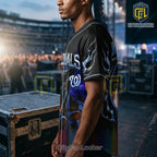 Jason Derulo Washington Nationals Concert Black Baseball Jersey