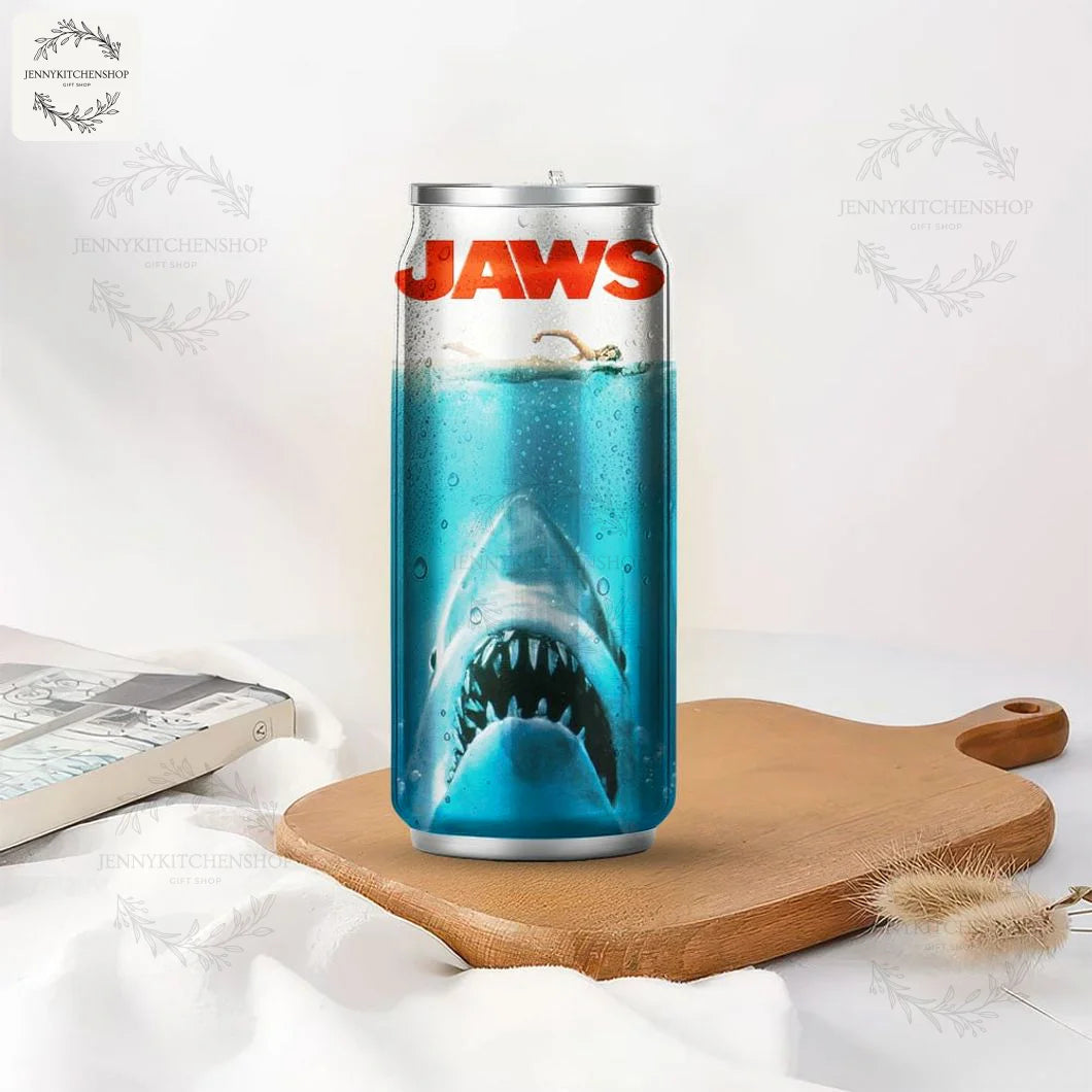 Jaws 50 Years Premium Can Shaped Tumbler