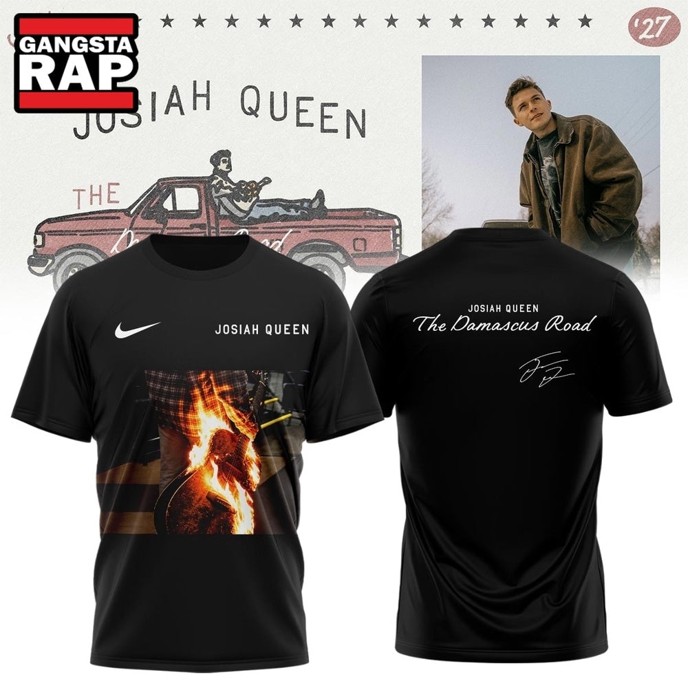 Josiah Queen Damascus Road Tour 2027 Signature Black T Shirt
