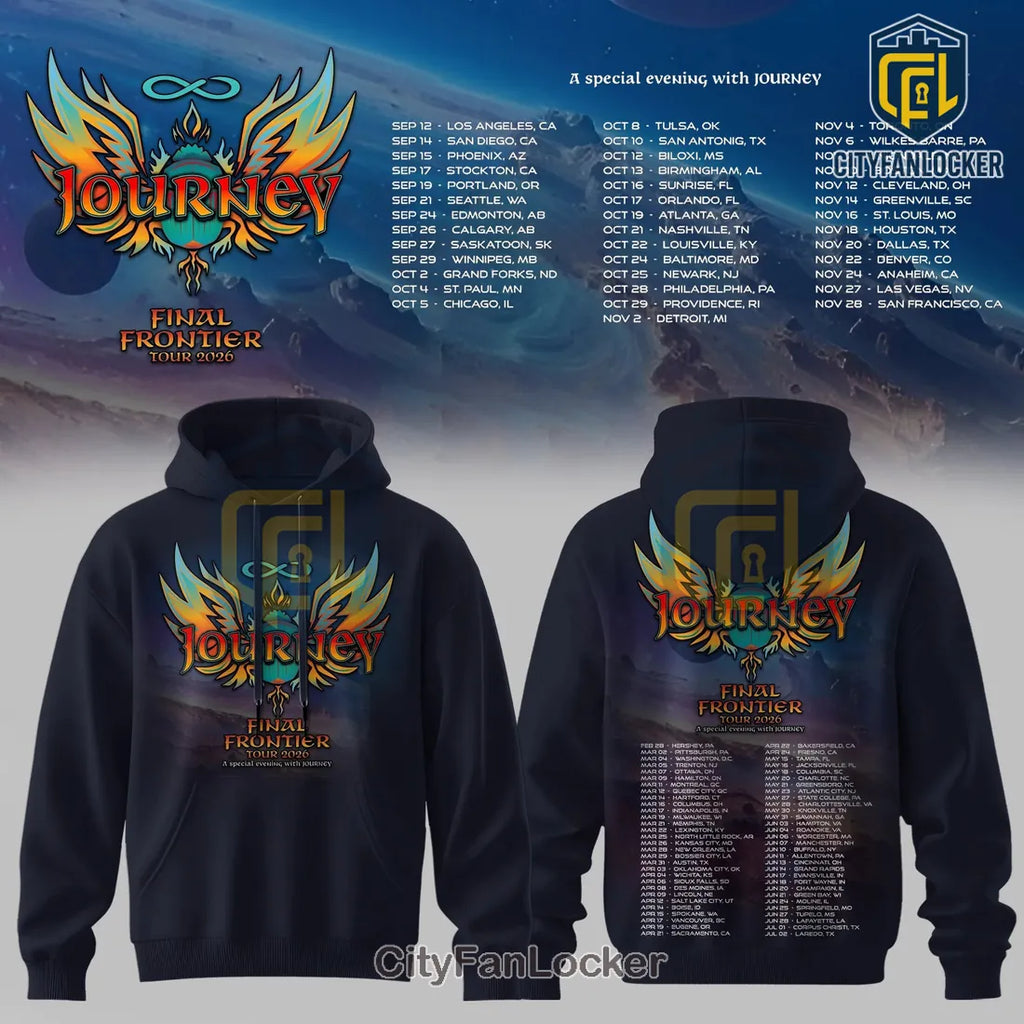 Journey Final Frontier Tour 2026 Limited Edition Rock Band Hoodie